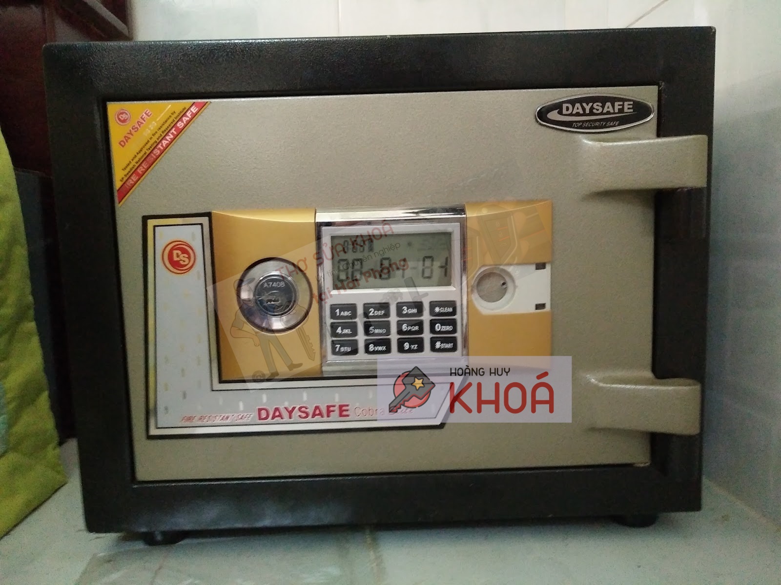 Cách mở khóa két sắt - sửa khóa Hoàng Huy