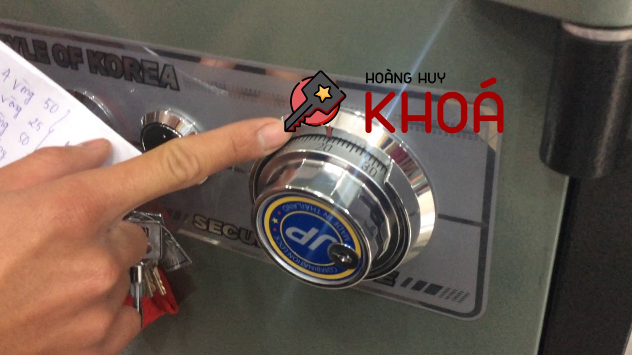 Cách mở khóa két sắt - sửa khóa Hoàng Huy