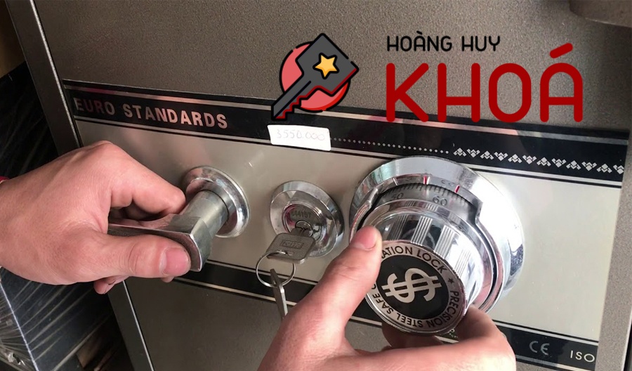 Cách mở khóa két sắt - sửa khóa Hoàng Huy